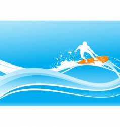 Surfing vector image
