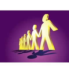 Human figures vector image