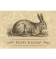 Antique Easter background vector image