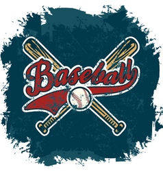 Baseball crack vector image