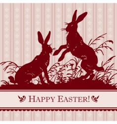 Antique Easter background vector image