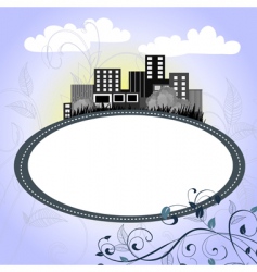 Urban design vector image