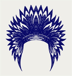 Native american indian headdress Native american indian headdress vector image