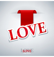 Valentines love background vector image