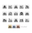 Shopping icons vector image
