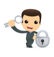 Funny cartoon boss vector image