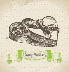 Box of chocolate vector image
