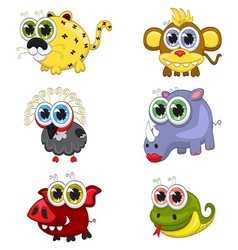 Cartoon animals vector image