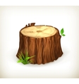 Tree stump vector image