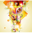 Abstract music background vector image