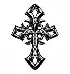 Cross vector image
