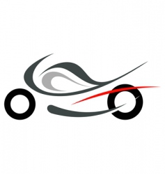 Motorcycle sportbike vector image