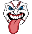 Baseball face vector image