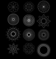 Set of spirograph for design vector image