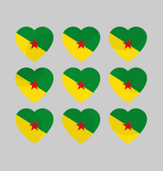 Heart icons with the flag of suriname i love Heart icons with the flag of suriname i love vector image