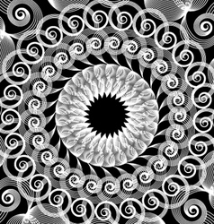Spirograph art design vector image