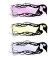 Banner of beautiful woman with very long hair Banner of beautiful woman with very long hair vector image