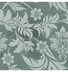 Vintage floral grunge seamless wallpaper Vintage floral grunge seamless wallpaper vector image