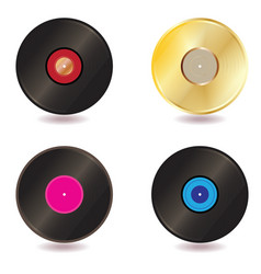 Vinyl lp vector image