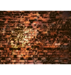 Brick wall with grunge paint splash eps 8 vector image