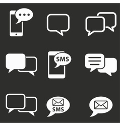 SMS icon set SMS icon set vector image