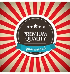 Old round retro vintage label vector image