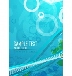 Aqua themed background vector image