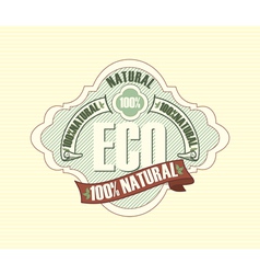 Eco labels vector image