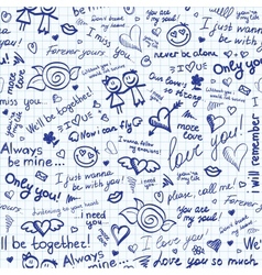 Hand drawn pattern vector image
