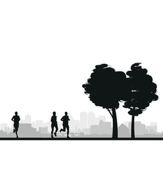 Runners vector image