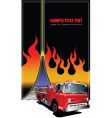 Zipper fire background vector image