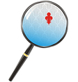 Magnify people vector image
