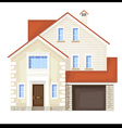 Single family house vector image