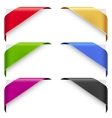 Corner ribbons set for a new sale and sold vector image