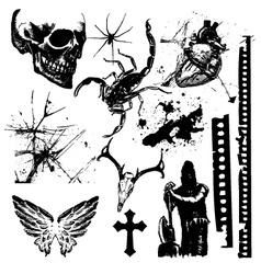 Halloween grunge vector image
