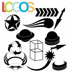Simple logos vector image