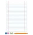 Lined paper vector image