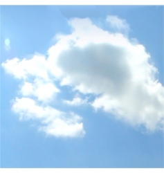 Cloudy sky background vector vector image