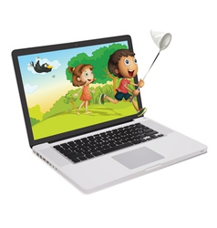Laptop Display vector image