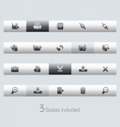 Interface bars vector image
