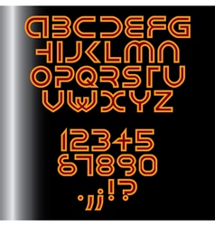 Fonts vector image