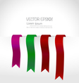 Shiny ribbon promotional products design vector image