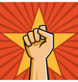 Soviet raised fist vector image