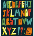 Colorful 3d alphabet vector image