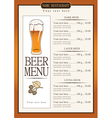 Living beer vector image