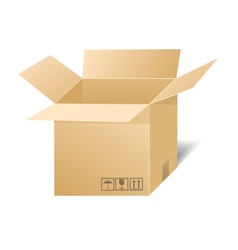Cardboard box vector image