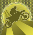 Motorcyclist vintage design vector image