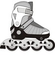 Extreme sports roller skates vector image