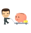 Funny cartoon boss vector image
