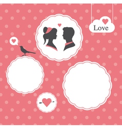 Valentines day card background template Valentines day card background template vector image